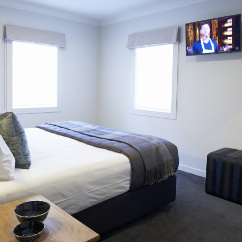 Super king bed and smart TV